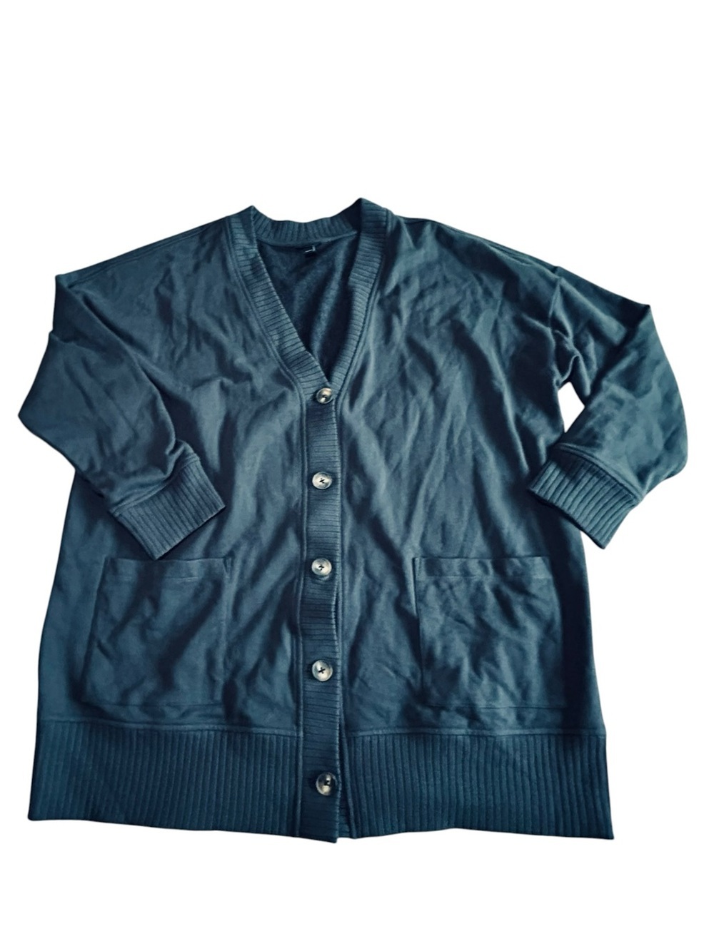torrid dark blue Button Front V-Neck Cardigan size large